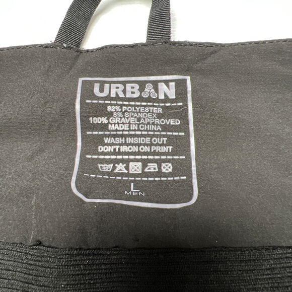 Urban Cycling Gravel Grinder 10" Soft Shell Shorts Black Zip Pocket Vents SIZE L - Picture 4 of 8